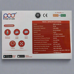 Nebulizer NebStar Compressor POC-50 White Point Of Care (POCT)