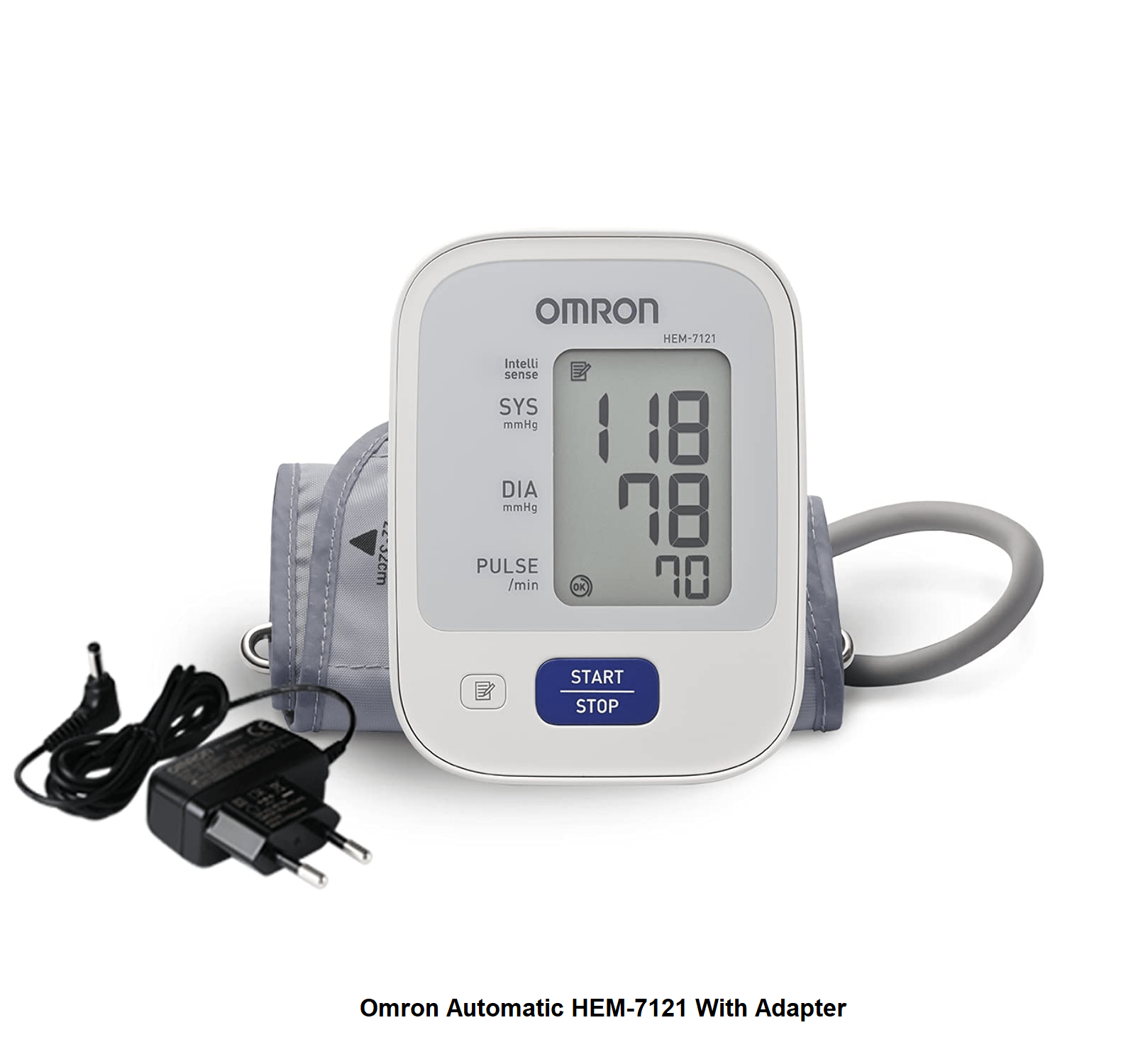 Omron HEM-7121 Digital BP Monitor With Intelligence Technology With Adapter