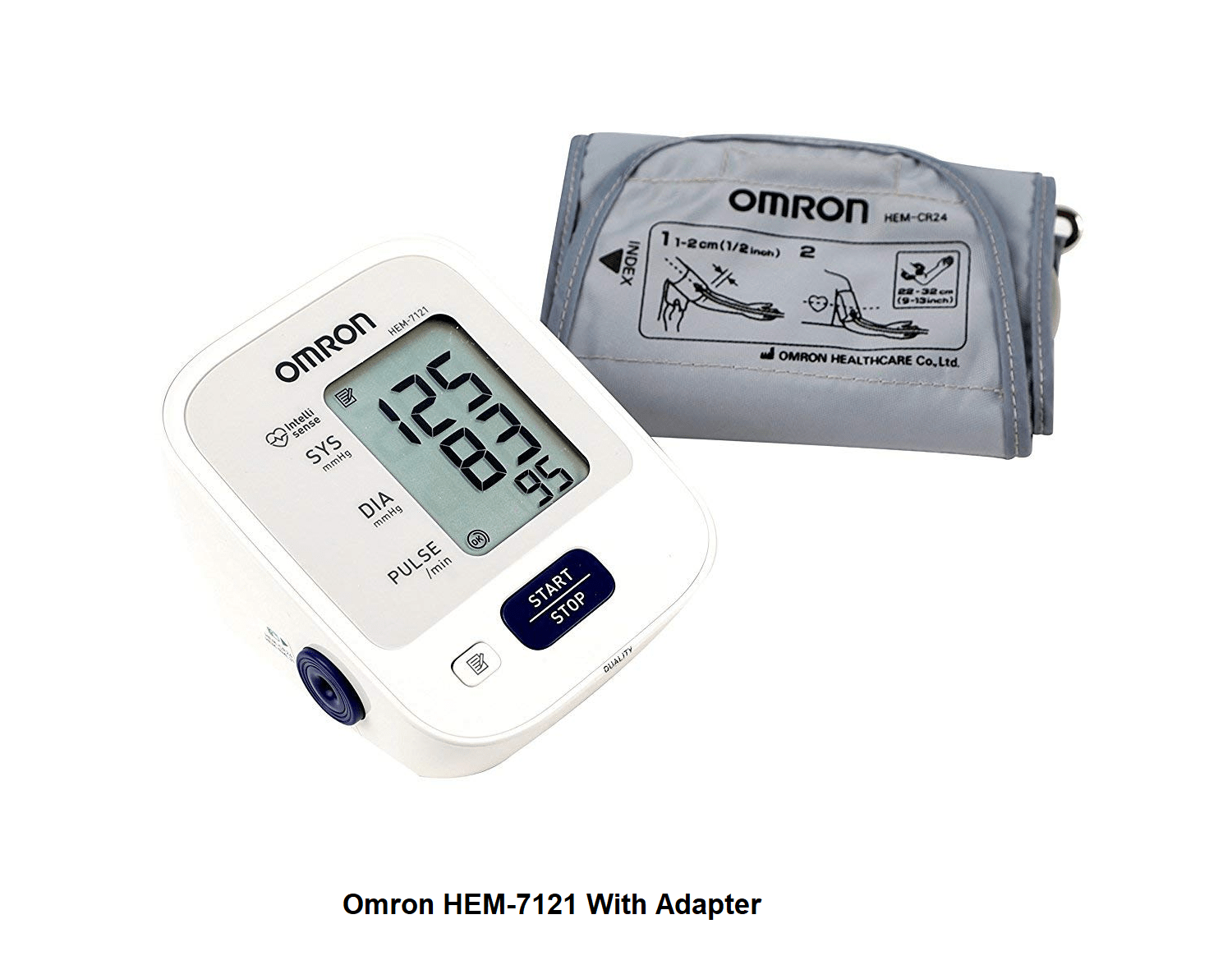 Omron HEM-7121 Digital BP Monitor With Intelligence Technology With Adapter