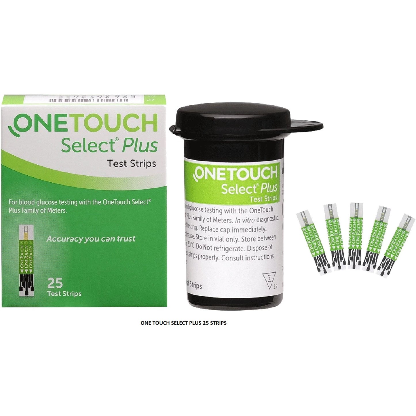 OneTouch Select Plus 25 Gluco Strips