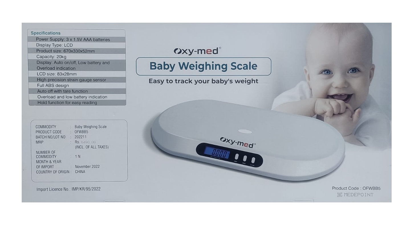 Digital Baby Weighing Scale Oxy-med OFWBB5