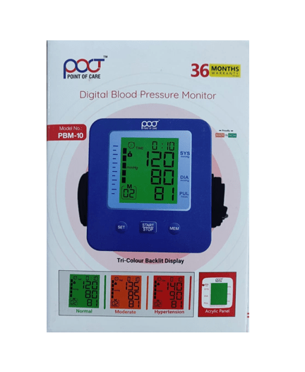 Pcot Monitor Poct Digital BP (Blood Pressure) Monitor PBM10 – MedineedsIndia