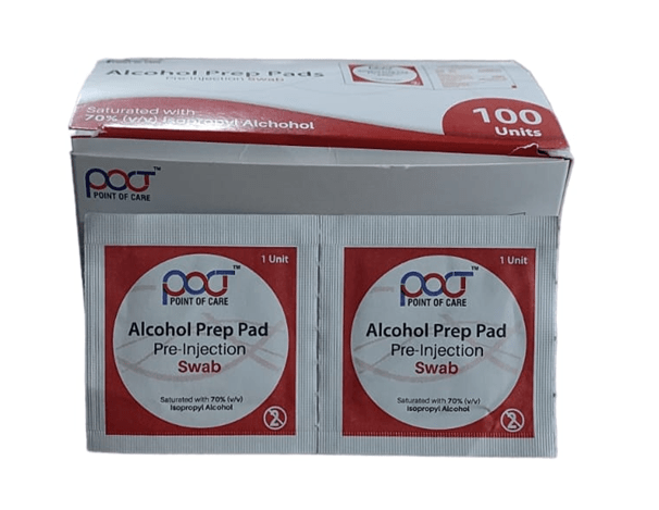 POCT Pre Injection Swab 100 Pcs (2 Packet)