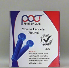 Painless Lancing Device +Lancets 100Pcs. (POCT)