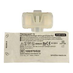 Portex Thermovent T2 HME Filter with Oxygen Port