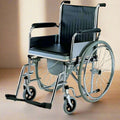 Karma Rainbow 7 Commode Wheelchair – Foldable, Comfortable & Portable Wheelchair with Removable Commode Pot, Armrests & Footrests | Ideal for Elderly, Disabled & Post-Surgery Use