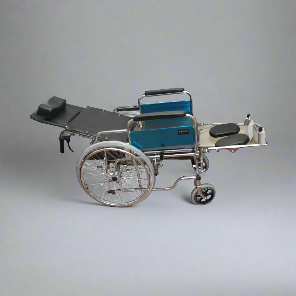 Karma Rainbow Reclining Wheelchair with Commode – Hydraulic