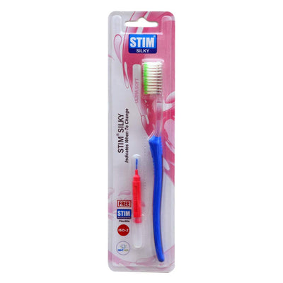 DENT AIDS STIM SILKY Toothbrush (Pack Of 4)