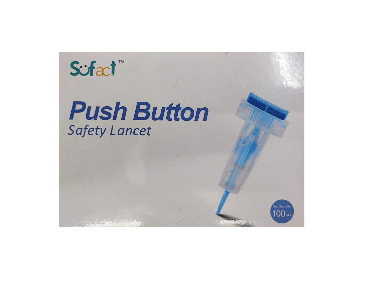 Painless & Safety Lancet Sofact with Push Button Ascensia