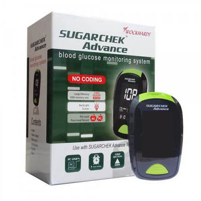 Sugarchek Advance Glucometer With 50 Test Strips Individual