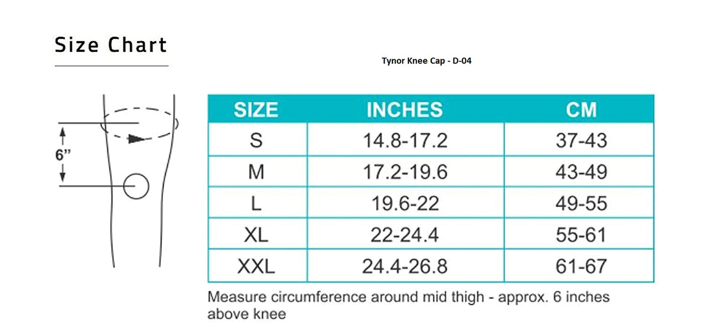 Tynor Knee Cap (Pair) Latex Free D-04