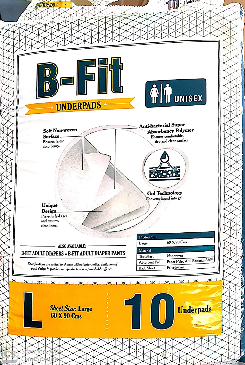 B Fit Underpads (Large)