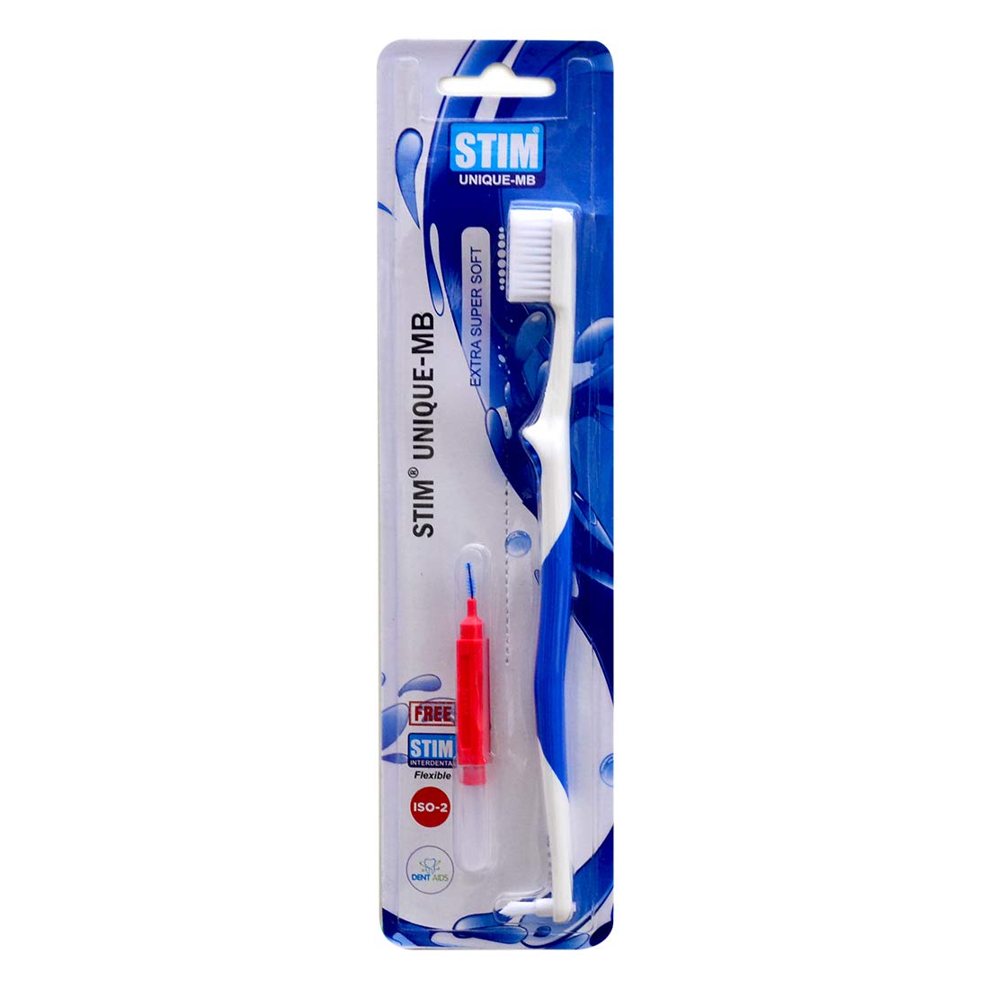 DENT AIDS STIM Unique-MB Extra Super Soft Toothbrush (Pack Of 4)