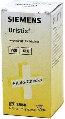 Uristix Siemens [ Protein, Glucose ] 100 Urinalysis Strips