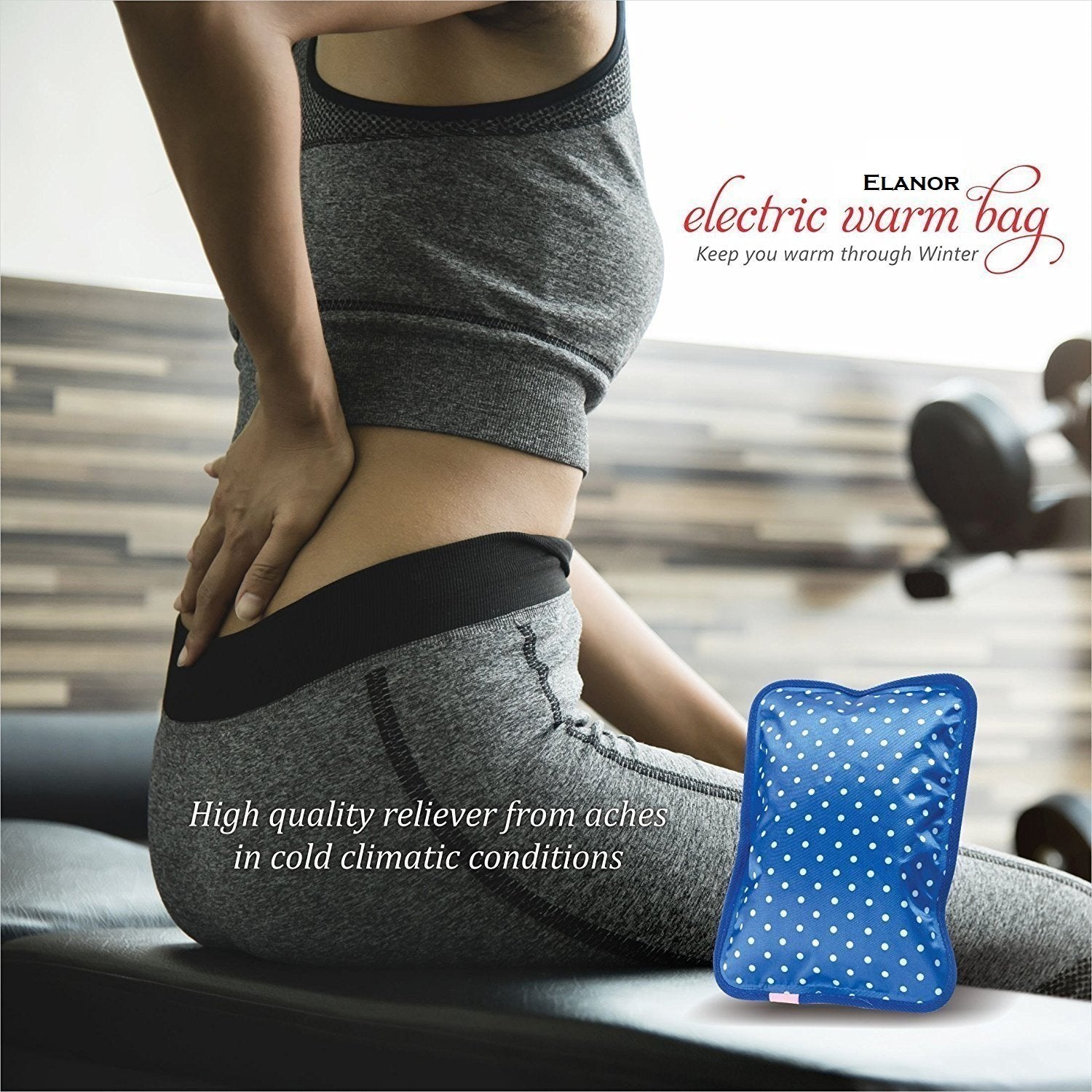 Electric Rechargeable Heating Gel Bottle Pouch Massager For Body Pain Relief